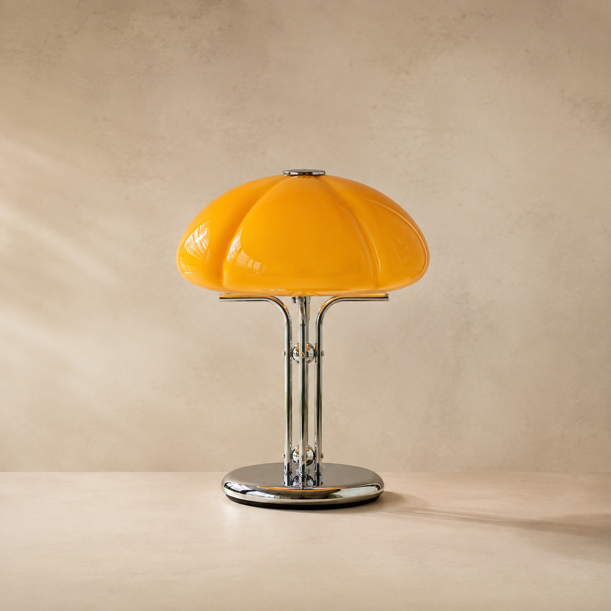 Retro Bauhaus Mushroom Table Lamp – Dimmable Bedside Night Light for Bedroom, Living Room & Home Office