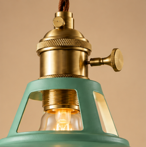 Industrial Macaron Pendant Light Chandelier – Colorful Barn LED Ceiling Fixture for Kitchen, Dining Room & Cafe