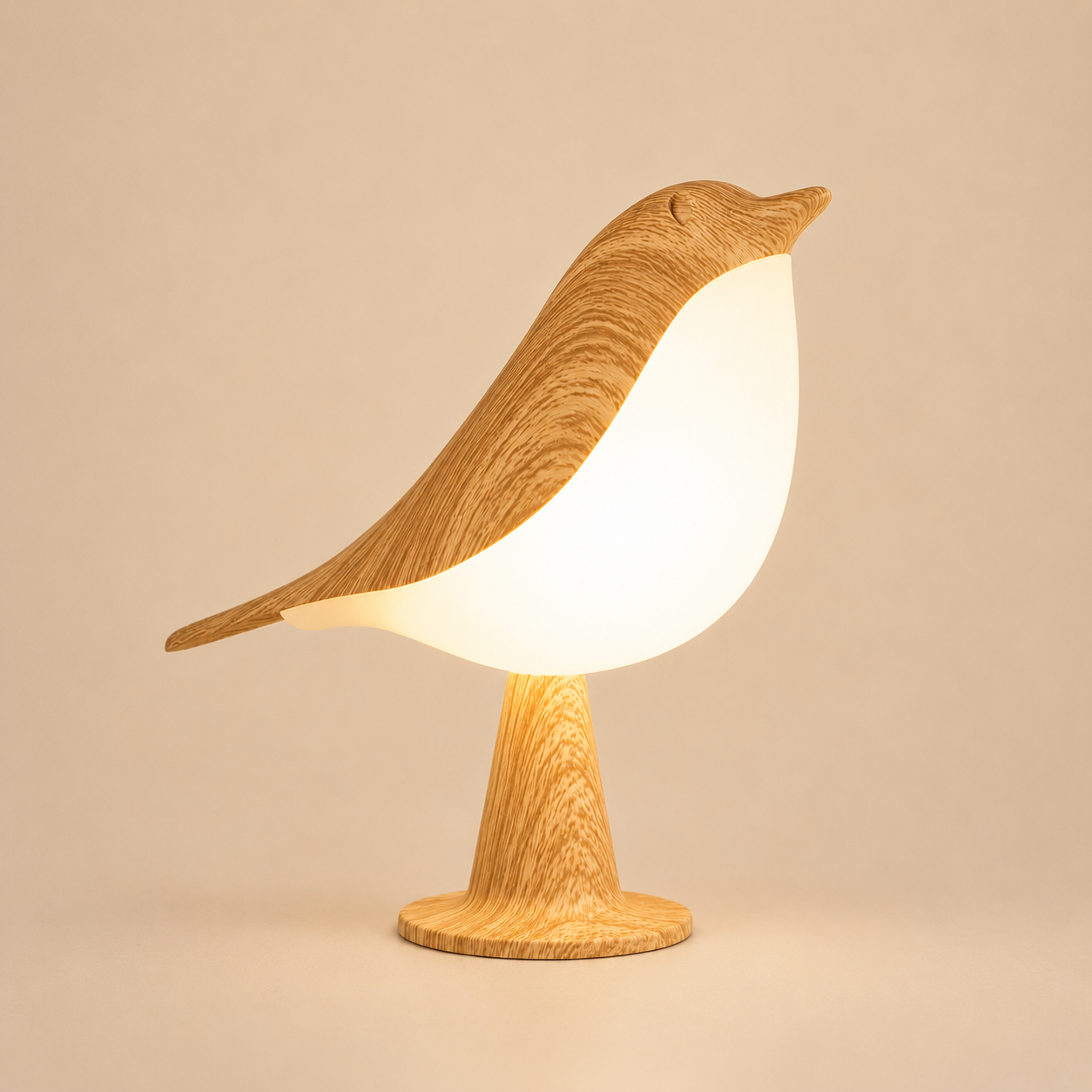 Nordic Bird LED Table Lamp – Rechargeable Dimmable Bedside Night Light for Bedroom, Nursery, Living Room & Office