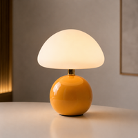 Modern Mushroom Table Lamp – Dimmable LED Bedside Lamp for Bedroom, Desk, Living Room & Office