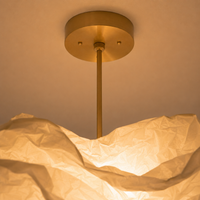 Modern Cloud Paper Pendant Chandelier – Sculpted Hanging Ceiling Light for Living Room, Dining Room & Bedroom