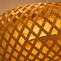 Bohemian Tiered Rattan Pendant Light – Handwoven Bamboo Chandelier for Dining Room, Kitchen Island & Living Room