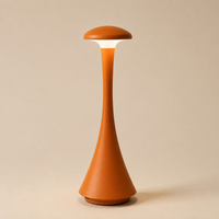 Modern Mushroom LED Table Lamp – Rechargeable Cordless Designer Bedside Light for Bedroom & Living Room