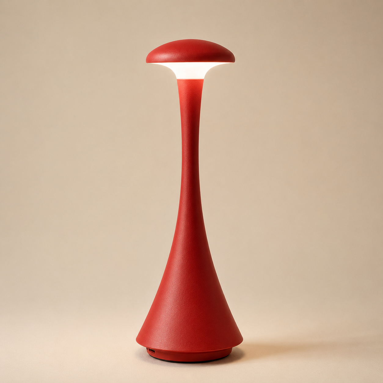 Modern Mushroom LED Table Lamp – Rechargeable Cordless Designer Bedside Light for Bedroom & Living Room