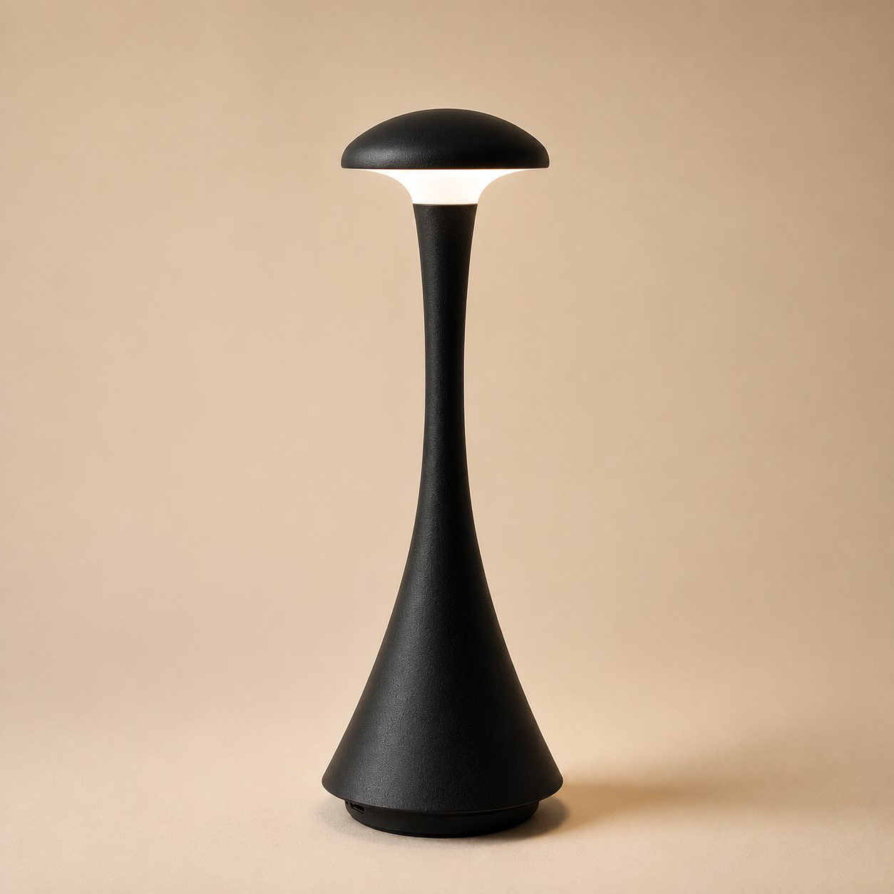 Modern Mushroom LED Table Lamp – Rechargeable Cordless Designer Bedside Light for Bedroom & Living Room