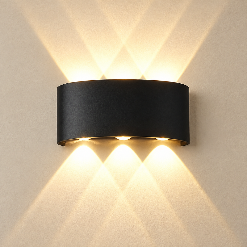 Modern Waterproof Up Down LED Wall Sconce – Dual-Beam Indoor Outdoor Wall Light for Hallway, Living Room & Bedroom