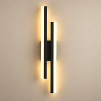 Modern Dual-Bar LED Wall Sconce – Dimmable Linear Light Fixture for Bedroom, Living Room & Hallway