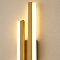 Modern Dual-Bar LED Wall Sconce – Dimmable Linear Light Fixture for Bedroom, Living Room & Hallway