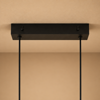 Modern Linear Bar Pendant Chandelier – Dimmable LED Ceiling Fixture for Kitchen, Dining Room & Living Room