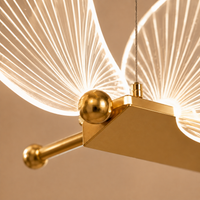 Modern Butterfly Pendant Chandelier – LED Acrylic Hanging Ceiling Light for Bedroom, Living Room & Dining Room