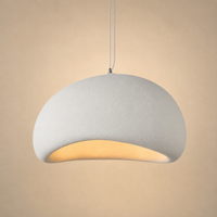 Modern Wabi-Sabi Stone-Form Pendant Chandelier – Minimalist LED Ceiling Light for Dining Room, Living Room & Bedroom