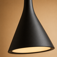 Modern Cone Pendant Light – LED Chandelier Hanging Lamp for Kitchen, Dining Room & Bedroom