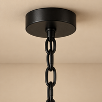 Farmhouse Candelabra Chandelier – 6-Arm Ceiling Fixture for Dining Room, Living Room & Entryway