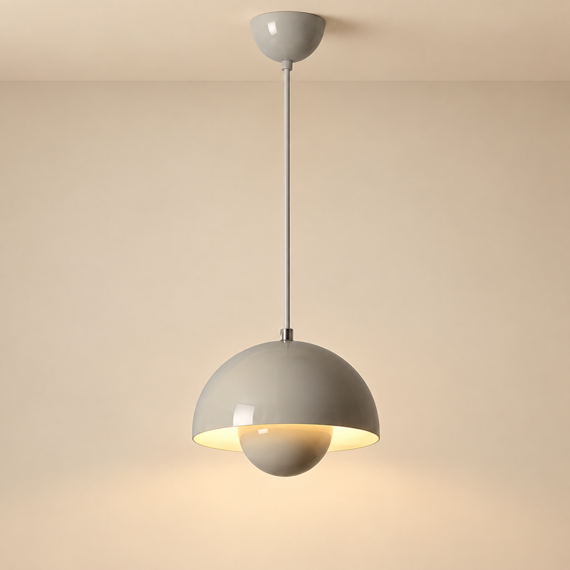 Scandinavian Minimalist Bud Pendant Chandelier – Colorful Dome Ceiling Light for Dining Room, Bedroom & Study