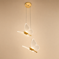 Modern Butterfly Pendant Chandelier – LED Acrylic Hanging Ceiling Light for Bedroom, Living Room & Dining Room