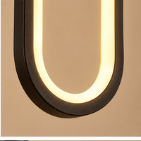 Modern Nordic Oval Ring & Cylinder LED Pendant Chandelier – Minimalist Hanging Light for Bedroom, Dining Room & Living Room